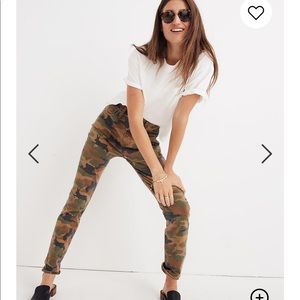 Madewell Camo Highrise slim boy jean